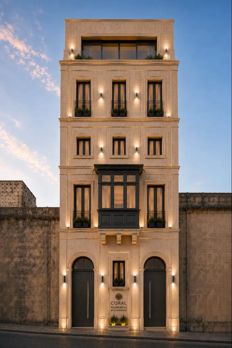 Coral Residences, 5 exclusive 3 bedroom apartments in Sliema, Malta by LJ Projects
